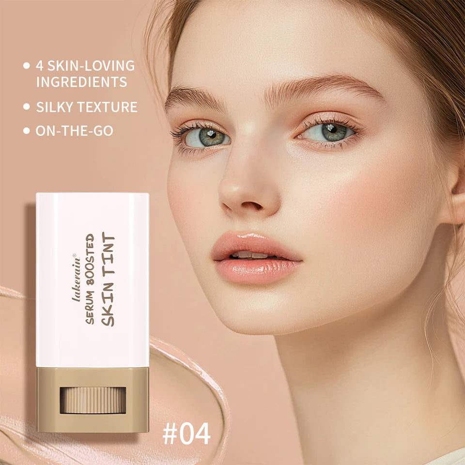 Skin Tint Stick Waterproof Nourishing Solid Tinted Serum Foundation Skin Tint Balm Face Tinted Face Contour Stick Makeup