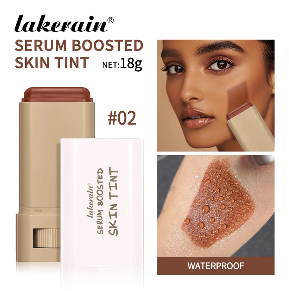 Skin Tint Stick Waterproof Nourishing Solid Tinted Serum Foundation Skin Tint Balm Face Tinted Face Contour Stick Makeup