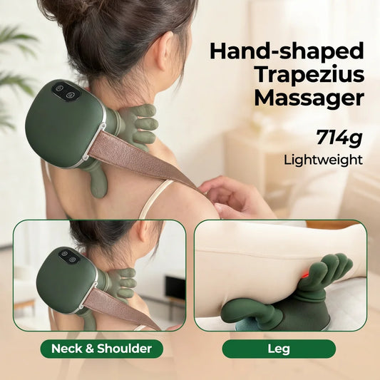 2026 NEW Bionic Finger Neck Shoulder Massager Wireless Neck Cervical  Kneading Massage Shawl Brushless Motor Neck masajeador