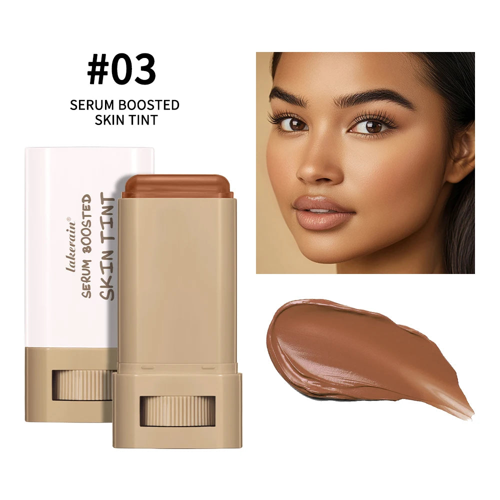 Skin Tint Stick Waterproof Nourishing Solid Tinted Serum Foundation Skin Tint Balm Face Tinted Face Contour Stick Makeup